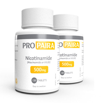 500mg Nicotinamide 120 Tablets (Niacinamide or Vit B3) x2 500mg Nicotinamide 120 Tablets (Niacinamide or Vit B3) x2