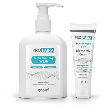 Propaira for Eczema Biome Plus Cream 30ml and Gentle Cleansing Wash 500ml combo